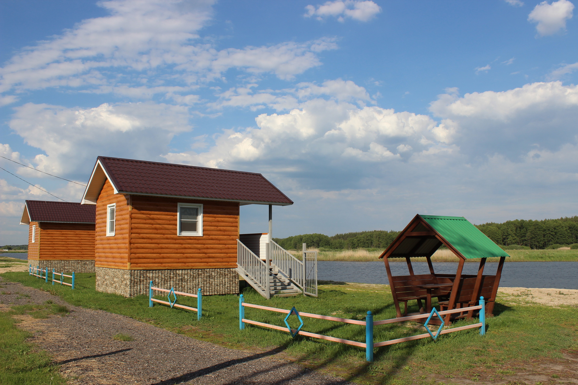 Семейный отдых с детьми за городом на реке Усманка